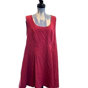 Torrid red stretch fit flare sleeveless retro dress 22